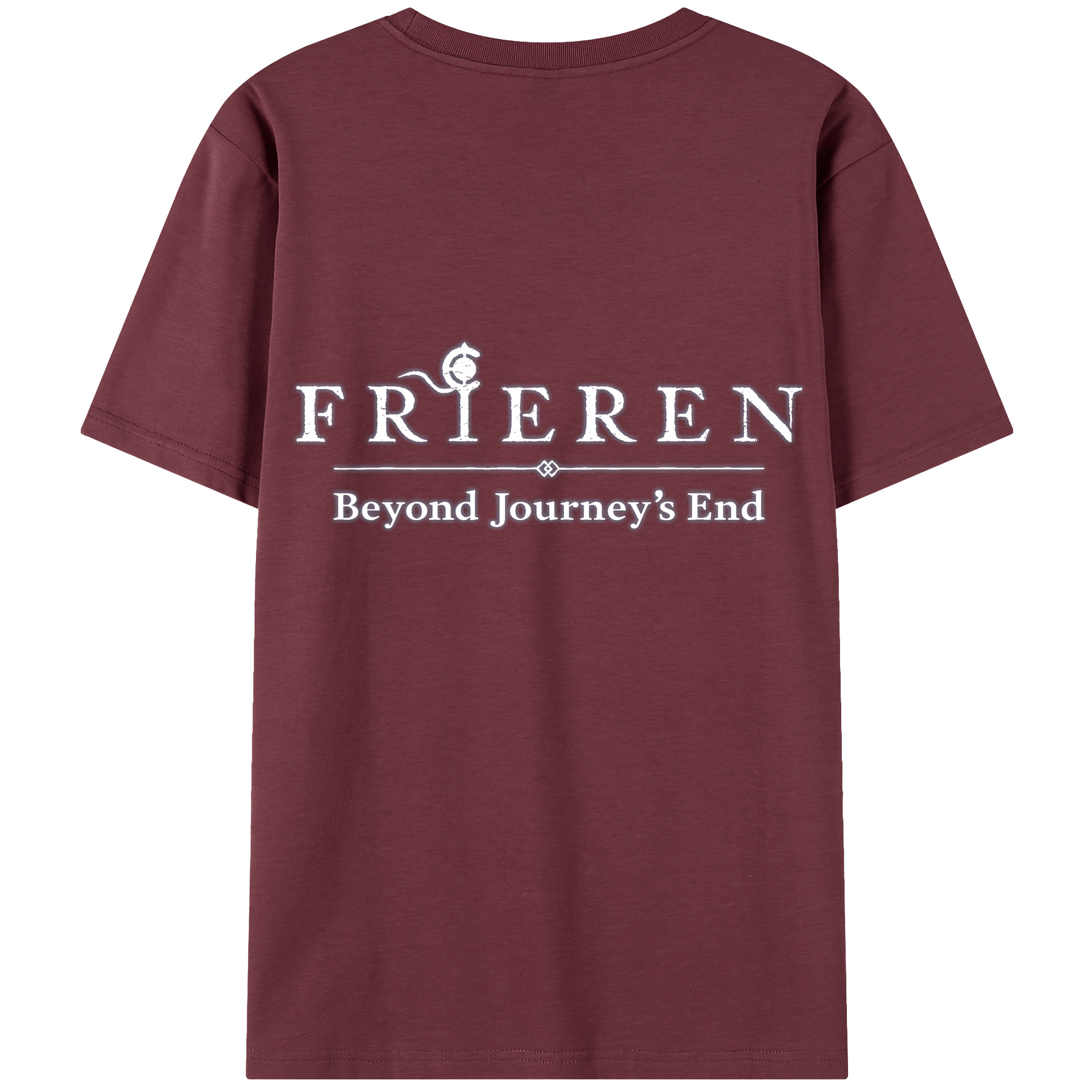 （画像用） 葬送のフリーレン Frieren 綿100％半袖Tシャツ（背面プリント）